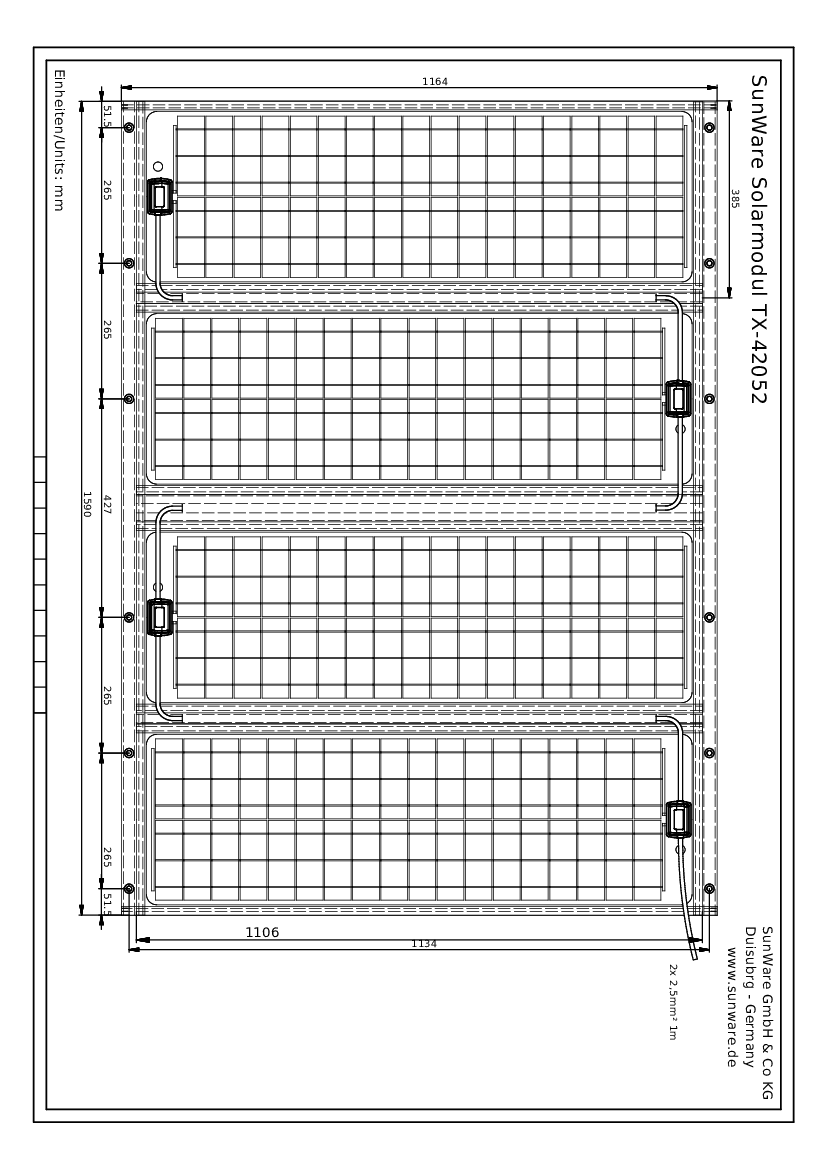 Solarni Panel TX-42252, 240 Wp 24V - slika 5